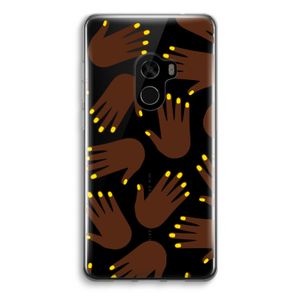 Hands dark: Xiaomi Mi Mix 2 Transparant Hoesje