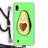 Avocuddle: Samsung Galaxy A10 Transparant Hoesje met koord Avocuddle: Samsung Galaxy A10 Transparant Hoesje met koord
