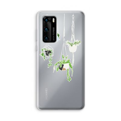 Hang In There: Huawei P40 Transparant Hoesje