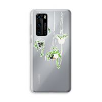 Hang In There: Huawei P40 Transparant Hoesje