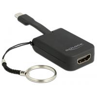 DeLOCK usb-c > hdmi adapter sleutelhanger (zwart, 4k 30hz)