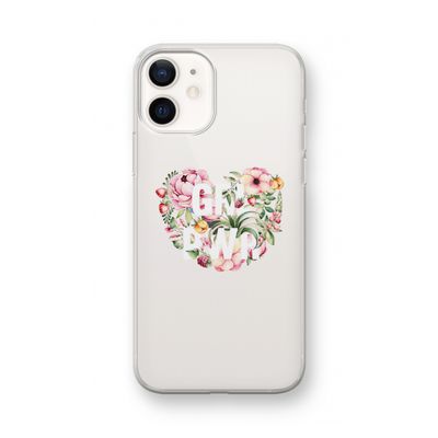 GRL PWR Flower: iPhone 12 mini Transparant Hoesje