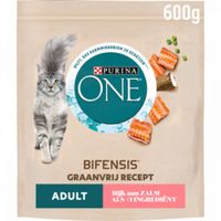 Purina One Graanvrij Adult met zalm kattenvoer 6 x 600 g
