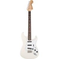 Fender Ritchie Blackmore Stratocaster Olympic White Scalloped RW elektrische gitaar met deluxe gigbag