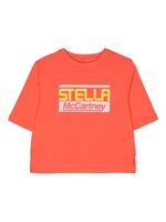 Stella McCartney Kids t-shirt en coton biologique à logo imprimé - Rouge