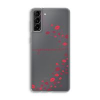 Kusjes: Samsung Galaxy S21 Plus Transparant Hoesje Kusjes: Samsung Galaxy S21 Plus Transparant Hoesje
