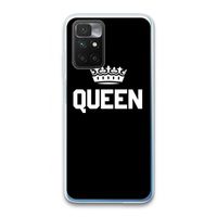 Queen zwart: Xiaomi Redmi 10 Transparant Hoesje