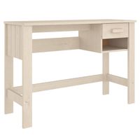 The Living Store HAMAR Bureau - Massief Grenenhout - 110 x 40 x 75 cm - Honingbruin