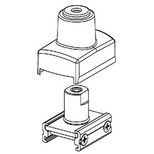 SP4R Railbeugel M6 draadeind - Zwart