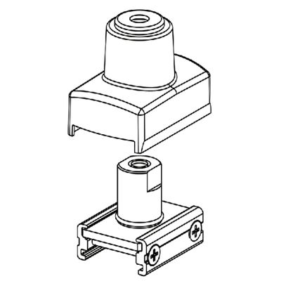 SP4R Railbeugel M6 draadeind - Zwart