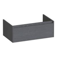 Brauer Hope - Onderkast - 80 cm - met 1 Softclose Lade Greeploos en 1 Sifon Uitsparing - Timber Grey