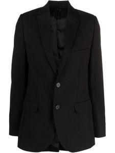 BETTTER blazer en laine vierge à simple boutonnage - Noir