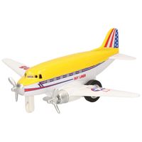 Speelgoed vliegtuigje geel   -