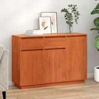 Dressoir met lade Wasbruin 110 x 34 x 75 cm Massief grenenhout