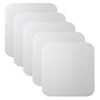 Onbedrukte bierviltjes onderzetters - 30x - vierkant - 9.3 cm - Zelf beschrijven/decoreren