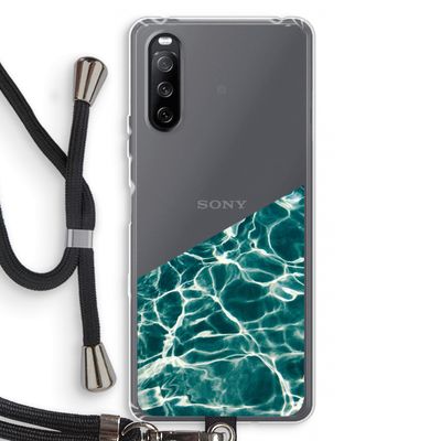 Weerkaatsing water: Sony Sony Xperia 10 III Transparant Hoesje met koord