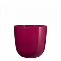 Tusca pot rond fuchsia h14xd14,5cm - Mica decorations