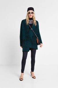 Trui met metallic revers - GREEN - M