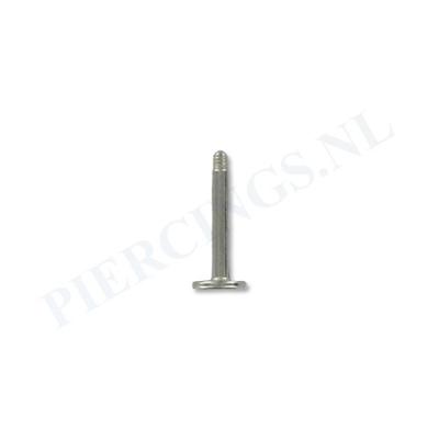 Staafje labret 1.2 mm 12 mm