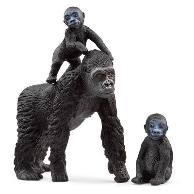 Schleich wildlife gorilla familie 42601