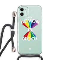 Het Leven Is Mooi: iPhone 11 Transparant Hoesje met koord
