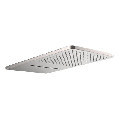 Hoofddouche Tres Exclusive | 55x28 cm | Met waterval | Rechthoek | RVS look