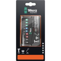 Wera 8740/51/55/67-9/IMP DC 05073980001 Bitset 10-delig Kruiskop Phillips, Kruiskop Pozidriv, Inbus, Binnen-Torx Impactor technologie