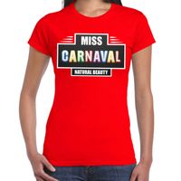 Miss Carnaval verkleed t-shirt rood voor dames - thumbnail