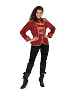 Uniformjas bordeaux met brocaat - thumbnail