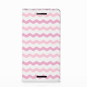 Nokia 2.1 2018 Hoesje met Magneet Waves Roze