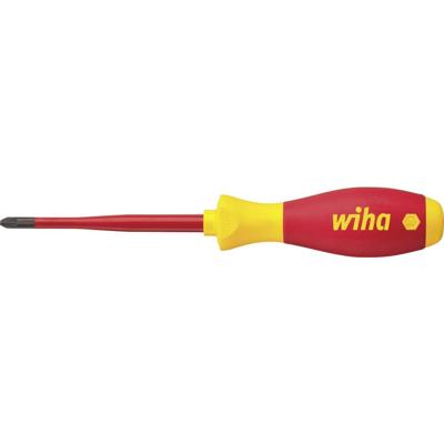 Wiha PlusMinus Schraubendreh.SL/PZ1 SoftFinish-slimFix VDE1000V Plus/minus schroevendraaier VDE Grootte SL/PZ 1 Koplengte: 80 mm