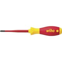 Wiha PlusMinus Schraubendreh.SL/PZ1 SoftFinish-slimFix VDE1000V Plus/minus schroevendraaier VDE Grootte SL/PZ 1 Koplengte: 80 mm