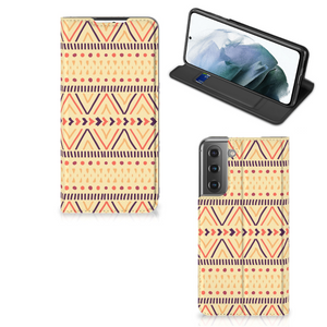 Samsung Galaxy S21 FE Hoesje met Magneet Aztec Yellow