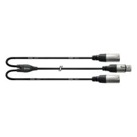 Cordial CFY0.3FMM Y-Adapterkabel Splitkabel XLR Female naar 2x XLR Male 30cm