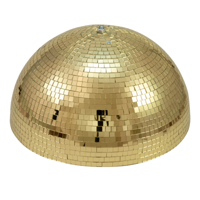 Eurolite Halve spiegelbol 40cm met motor goud