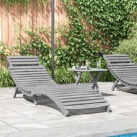 Ligbed 184x55x64 cm massief acaciahout grijs Ligbed 184x55x64 cm massief acaciahout grijs