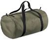 Atlantis BG150 Packaway Barrel Bag - Olive-Green/Black - 50 x 30 x 26 cm