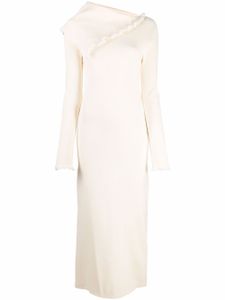 Jil Sander jupe mi-longue à design asymétrique - Tons neutres