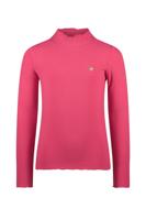 Like Flo Meisjes basic col shirt - Eef - Helder roze