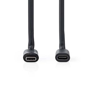 Nedis CCGL64010BK10 USB-kabel 1 m USB 3.2 Gen 1 (3.1 Gen 1) USB C Zwart