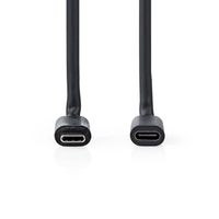 Nedis CCGL64010BK10 USB-kabel 1 m USB 3.2 Gen 1 (3.1 Gen 1) USB C Zwart - thumbnail