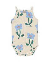 HEMA Romper Met Stretch Bloemen Beige (beige)