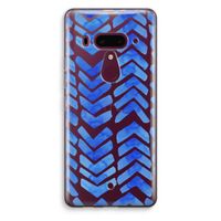 Blauwe pijlen: HTC U12+ Transparant Hoesje