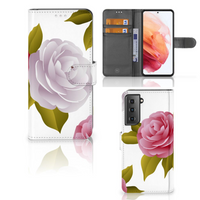 Samsung Galaxy S21 Hoesje Roses - thumbnail