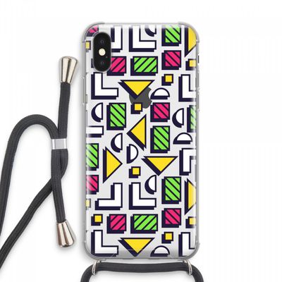 8-bit N°4: iPhone XS Max Transparant Hoesje met koord