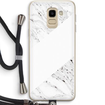 Biggest stripe: Samsung Galaxy J6 (2018) Transparant Hoesje met koord