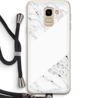 Biggest stripe: Samsung Galaxy J6 (2018) Transparant Hoesje met koord