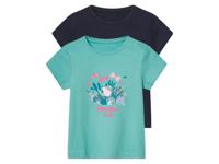 2 kinder T-Shirts Peppa Pig (Peppa Pig/turquoise/marineblauw, 110/116)