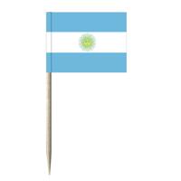 50x Cocktailprikkers Argentinië 8 cm vlaggetje landen decoratie 50x Cocktailprikkers Argentinië 8 cm vlaggetje landen decoratie