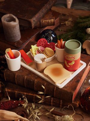 FSC¨ houten aperitiefset beige
